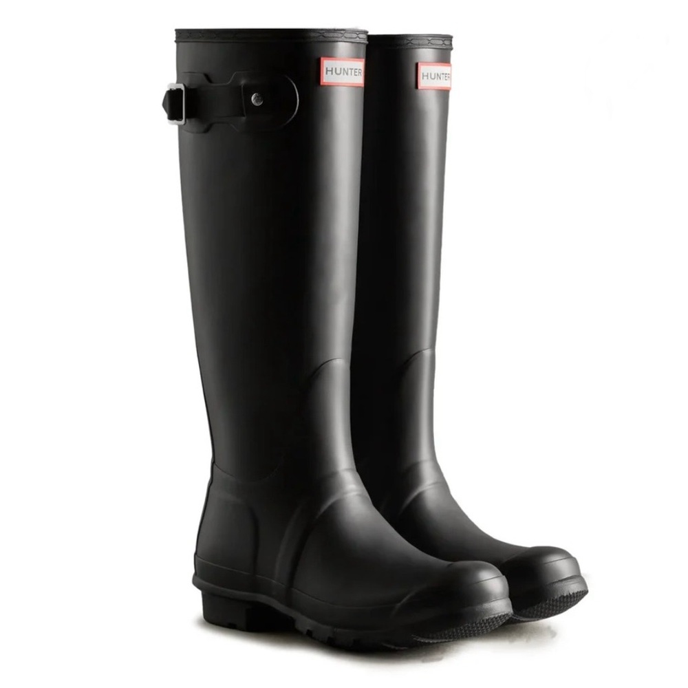 Brand-New Hunter Black Women's Original Tall Rain Boots - In Box
